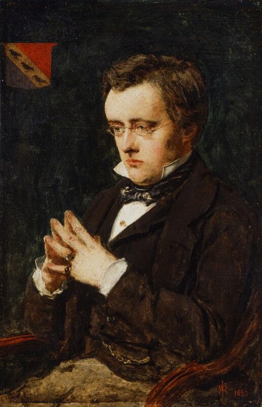 An 1850 painting of Wilkie Collins by John Everett Millais