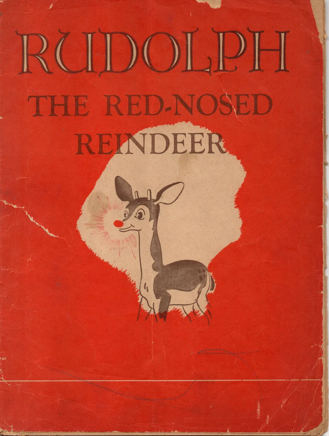 Cover of the 1939 Rudolph the Red-Nosed Reindeer coloring book