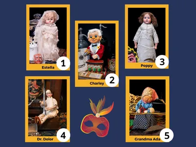 These five creepy dolls are in the running for this year&#39;s competition.