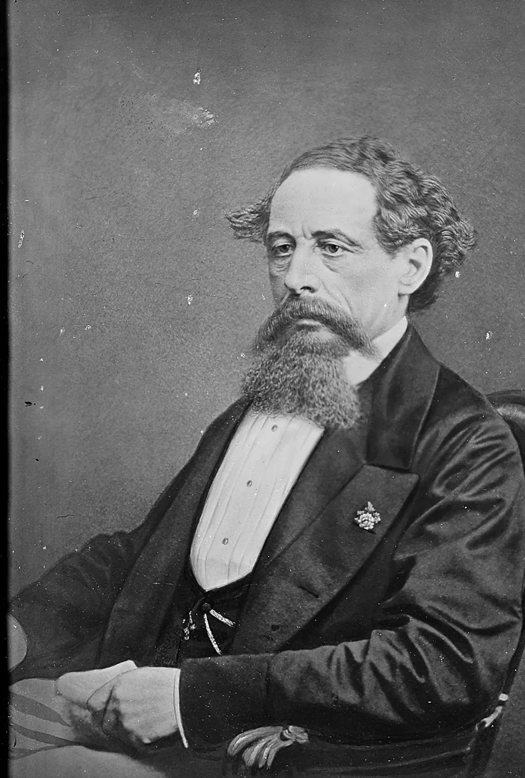 A Mathew Brady portrait of Charles Dickens