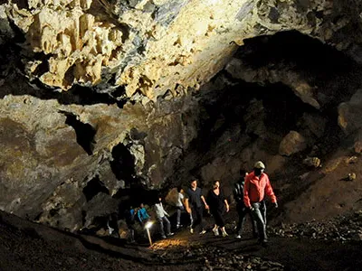 South Africa’s limestone caves, such as Sterkfontein often hold the fossilized skeletons of hominids who fell into holes or were dragged underground by predators.