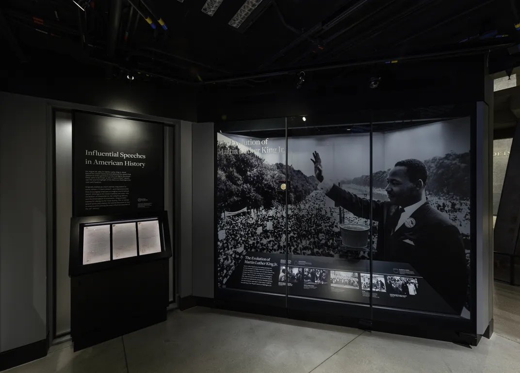 final draft of I Have a Dream speech at NMAAHC