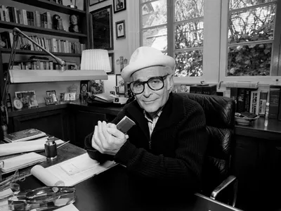 Norman Lear at home in Los Angeles in 1984