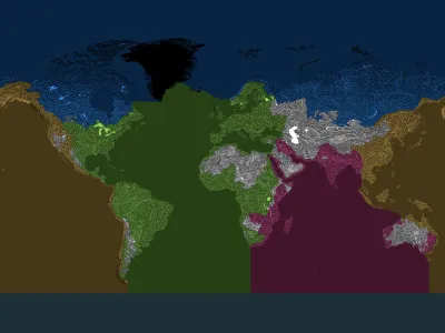 Ocean drainage basins of the world