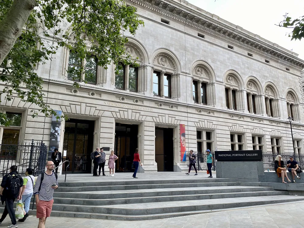 Exterior of National Portrait Gallery in London