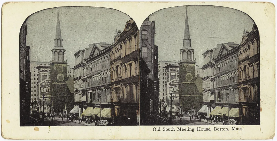 The Old South Meeting House in Boston